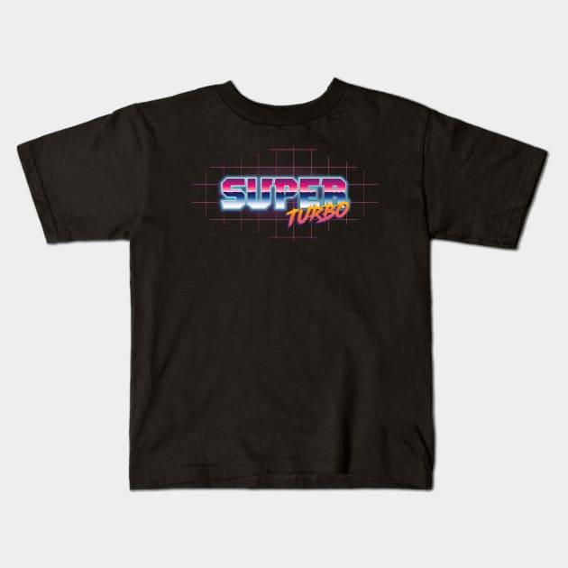 Super Turbo Kids T-Shirt by miguelcamilo